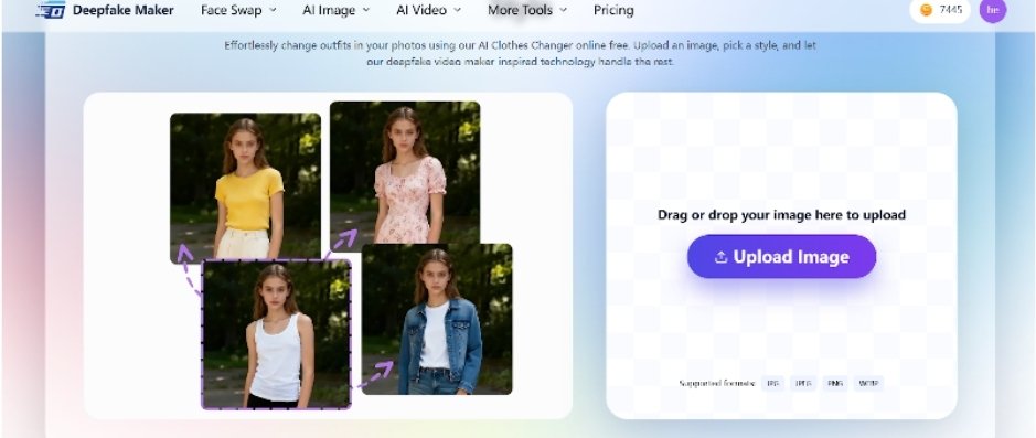 Deepfake Maker AI Clothes Changer